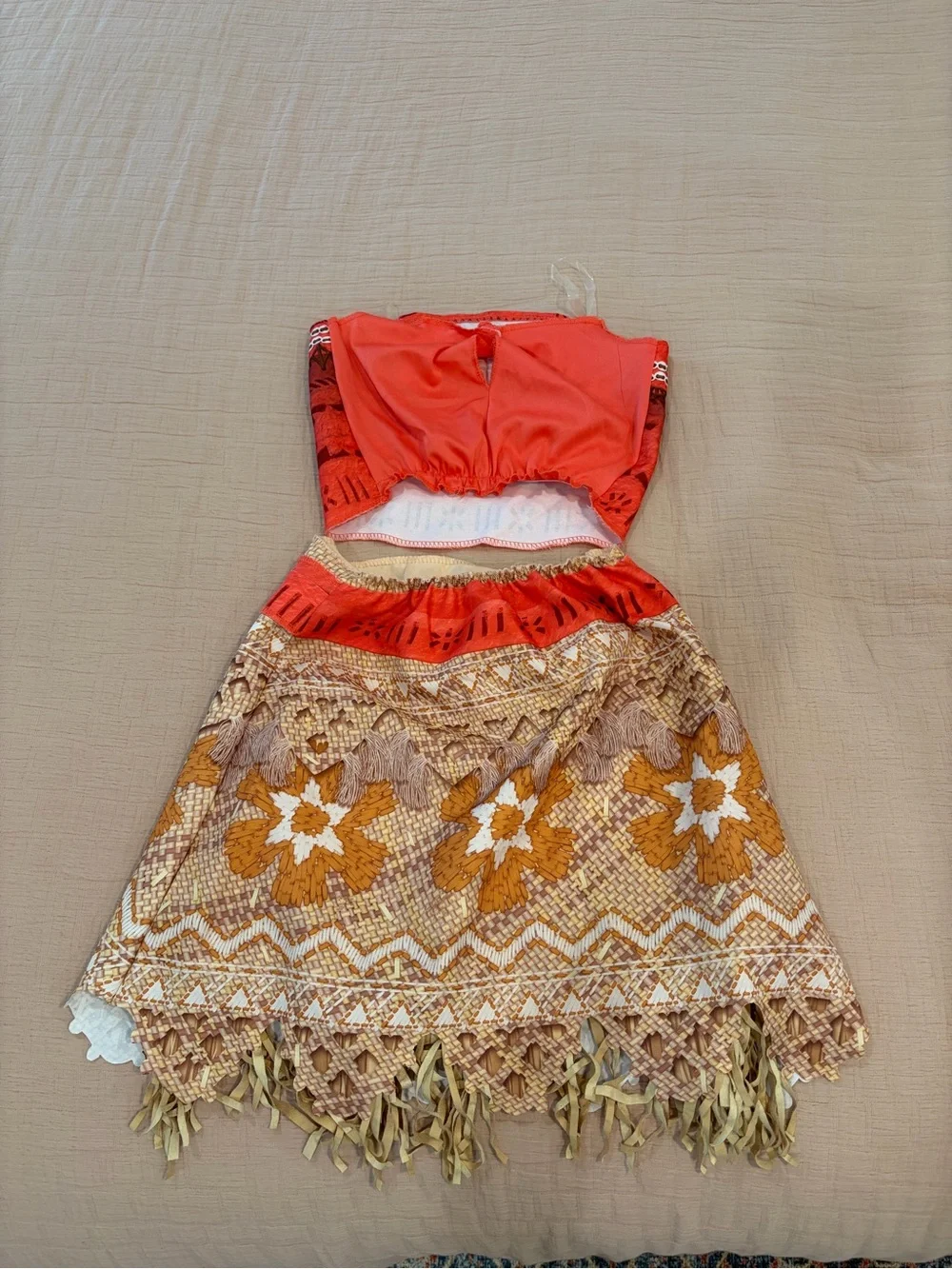 Little girls’ Moana Costume Set with necklace